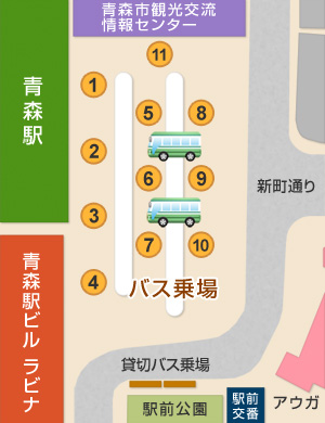 乗場案内 青森県バス協会